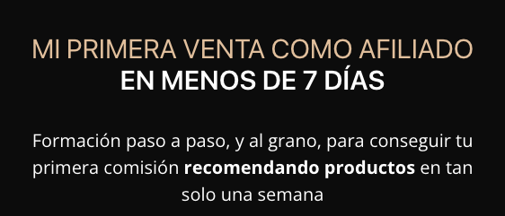 Portada primera venta en 7 dias